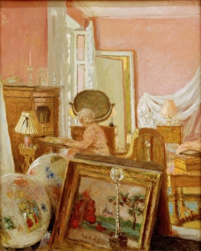 Madame Hessel dans la chambre aux Clayes - Edouard Vuillard