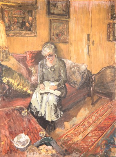 Madame Hessel dans le boudoir, Rue de Naples, vers 1935 - Edouard Vuillard