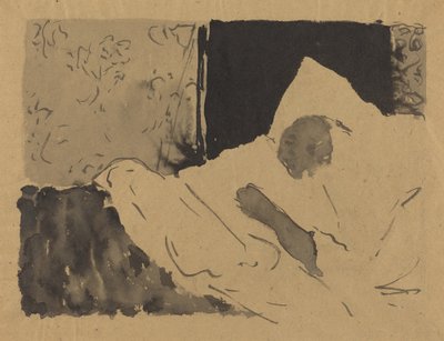Madame V. Endormie, vers 1892 - Edouard Vuillard
