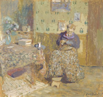 Madame Vuillard cousant, 1920 - Edouard Vuillard