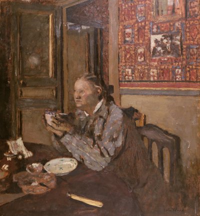 Madame Vuillard avec un bol, 1898 - Edouard Vuillard