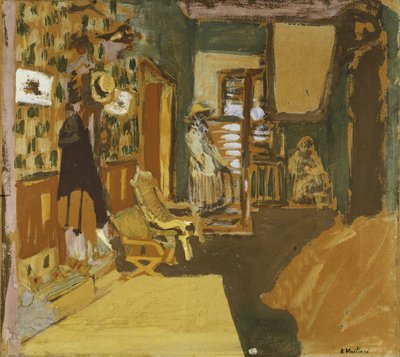 Mme Hessel dans le couloir, vers 1909 - Edouard Vuillard
