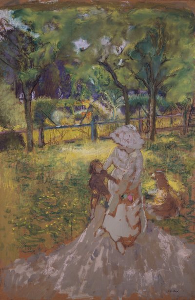 Mère et enfant dans le jardin - Edouard Vuillard