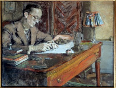 Portrait de Jean Giraudoux (1882-1944), écrivain français - Edouard Vuillard