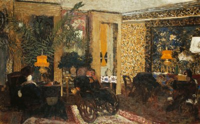 Le Salon aux Trois Lampes, Rue St. Florentin, 1899 - Edouard Vuillard