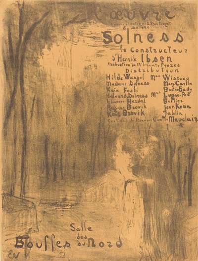 Solness le constructeur, 1894 - Edouard Vuillard