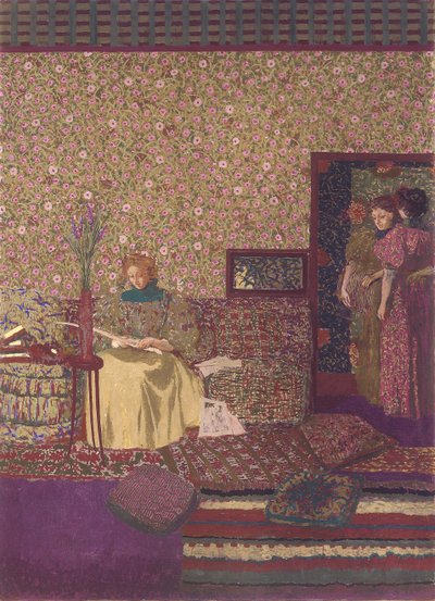 La vie privée. Décoration pour la bibliothèque du Dr. Vaquez - Edouard Vuillard