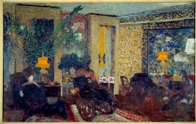 Le salon aux trois lampes St. Florentine - Edouard Vuillard