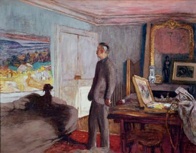 Le peintre Pierre Bonnard (1867-1947) chez lui - Edouard Vuillard