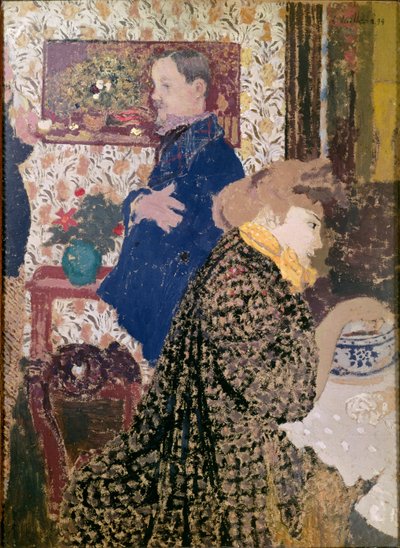 Vallotton et Misia dans la salle à manger de la rue Saint-Florentin - Edouard Vuillard