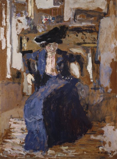 Femme en bleu - Edouard Vuillard
