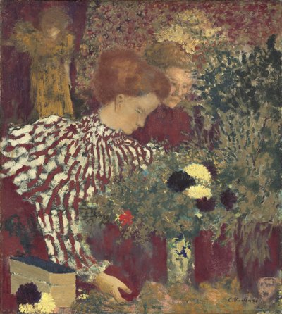 Femme en robe rayée - Edouard Vuillard