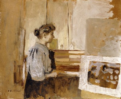 Femme dans un studio, vers 1915 - Edouard Vuillard