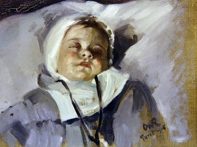 Enfant endormi - Henry Charles Fehr