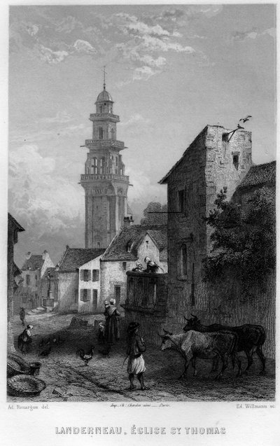 Vue de Landerneau et de l