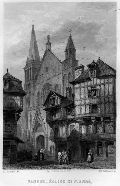 Vue de la ville de Vannes et de l