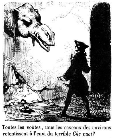 Illustration pour le roman "Le Diable amoureux" de Jacques Cazotte - Edouard de Beaumont