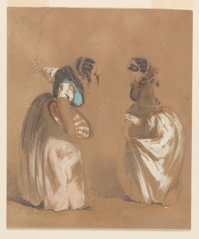 Deux dames masquées s
