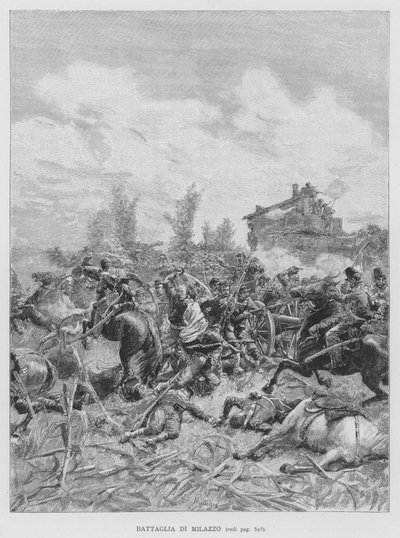 Bataille de Milazzo - Edouardo Matania