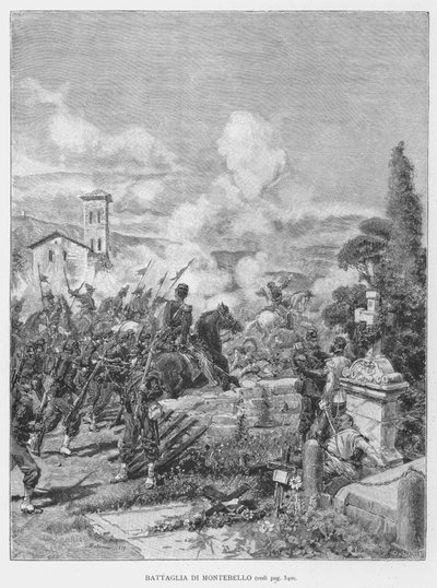Bataille de Montebello (gravure) - Edouardo Matania