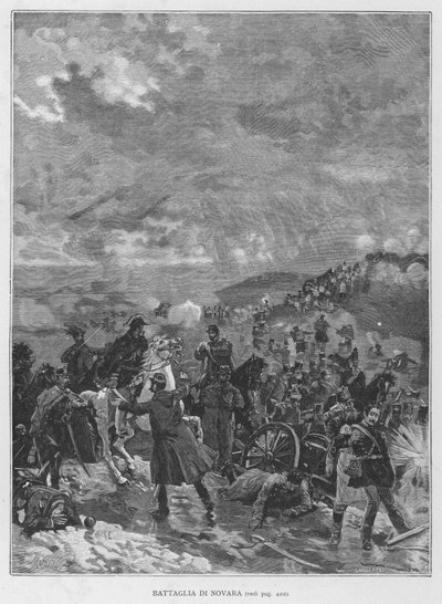 Bataille de Novara (gravure) - Edouardo Matania