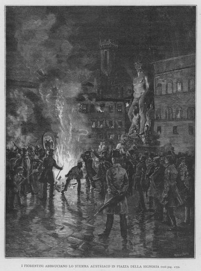 Les Florentins brûlent l