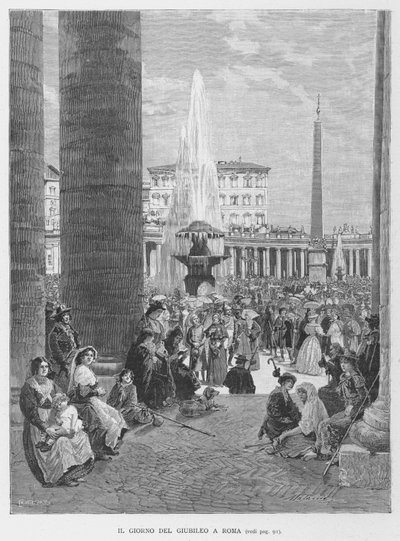 Le jour du jubilé à Rome - Edouardo Matania