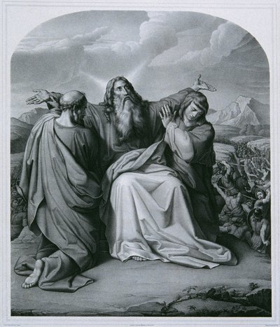 Moïse priant pour la victoire - Eduard Friedrich Leybold