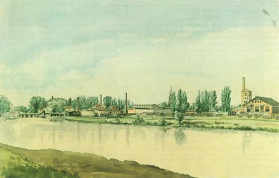 French : Les usines Borsig à Moabit - Eduard Gaertner