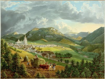 Mariazell depuis la Bürgeralpe - Eduard Gurk