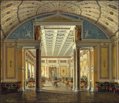 Intérieurs du Nouvel Ermitage. La Salle des Camées - Eduard Hau