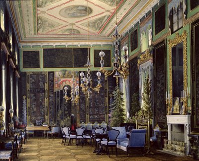 La Salle Chinoise dans le Grand Palais à Tsarskoïe Selo - Eduard Hau