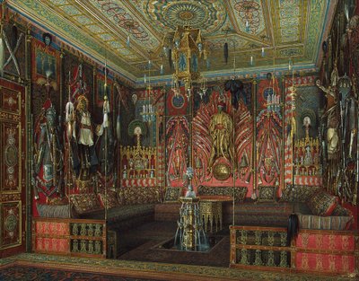 Salle turque dans le palais Catherine à Tsarskoïe Selo, milieu du 19ème siècle - Eduard Hau