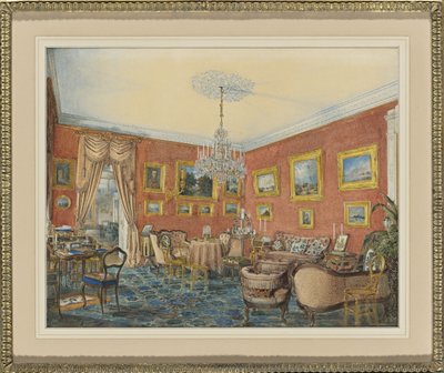 Vue du salon de dessin de l