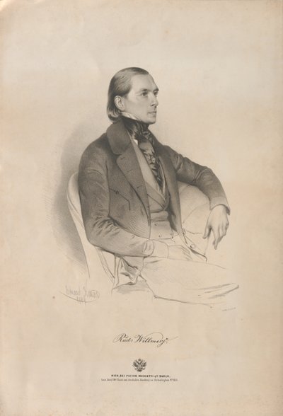 Portrait du pianiste et compositeur Rudolf Heinrich Willmers - Eduard Kaiser