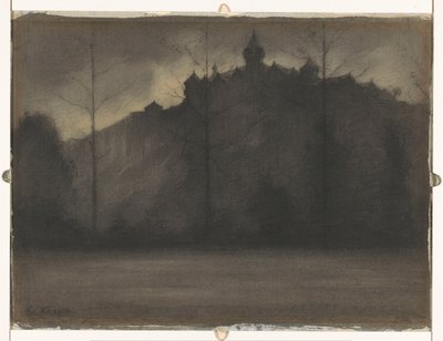 Soirée avec pluie - Eduard Karsen (signed by artist)