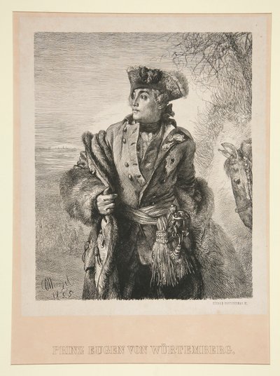 Portrait du prince Eugène de Wurtemberg - Eduard Kretzschmar
