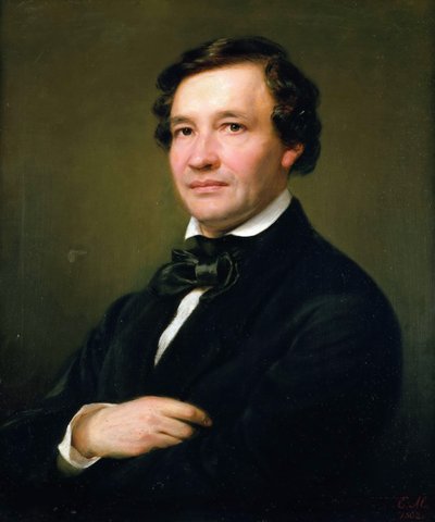 Portrait du pianiste et compositeur Wilhelm Taubert 1811-1891, 1862 - Eduard Magnus