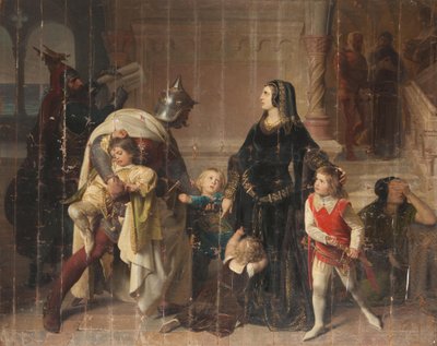 La capture des fils de Manfred - Eduard Ritter von Engerth