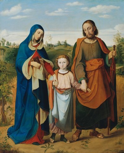 La Sainte Famille sur le chemin du retour du temple - Eduard Ritter von Engerth