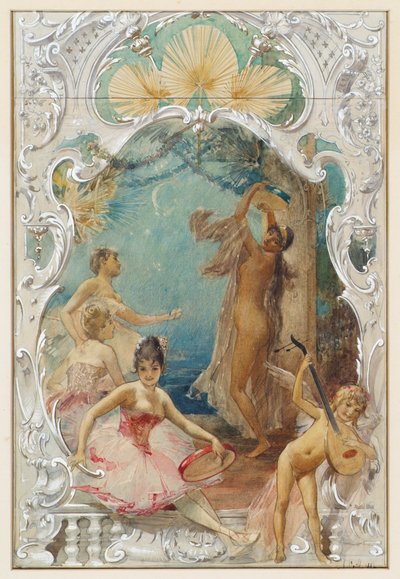 Danse (Esquisse pour une fresque au Varieté Ronacher, Vienne) - Eduard Veith