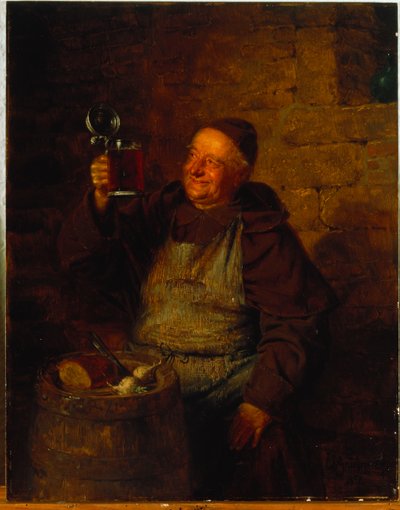 Dans un jardin de monastère - Eduard von Grutzner