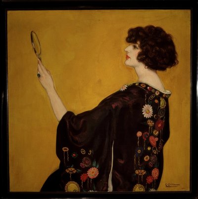 Femme de profil avec kimono - Eduardo Chicharro y Agüera