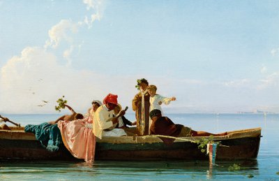 De Frisio à Sainte-Lucie, par Edoardo Dalbono, vers 1866 - Eduardo Dalbono