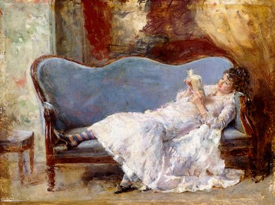 Une Dame Lisant - Eduardo Leon Garrido