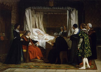 La Reine Isabelle la Catholique dicte son testament - Eduardo Rosales