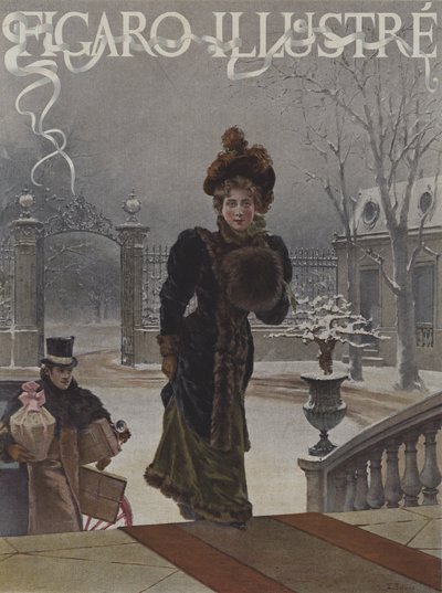 Pour les Bébés. Couverture de Le Figaro Illustré, janvier 1893 - Eduardo Tofano