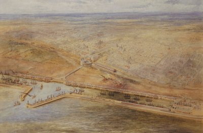 Vue Aérienne des Docks de Buenos Aires - Eduardo de Martino