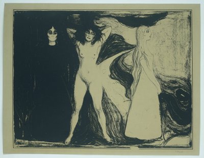 Femmes en trois étapes - Edvard Munch (signed by artist)