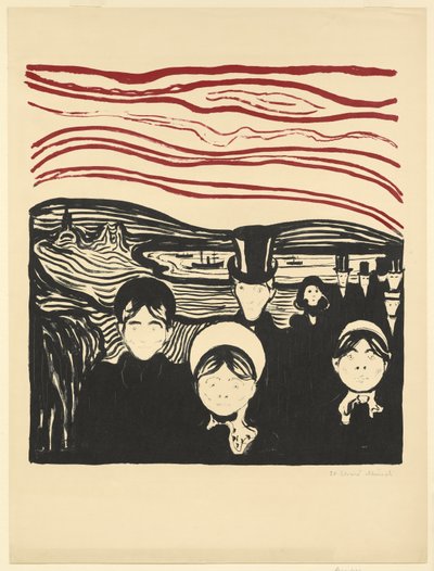 Anxiété - Edvard Munch